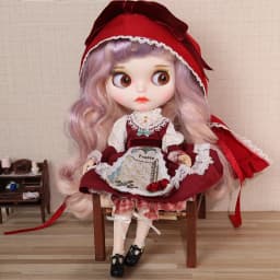 ICY DBS Blyth Doll Set Little Red Riding Hood with Cape Set Anime Girl Clothes 1/6 BJD OB24