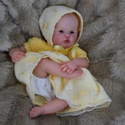 10inch Unfinished Mini Reborn Doll Kit Mina Mini Doll Parts with Body and eyes
