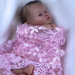 10inch Unfinished Mini Reborn Doll Kit Mina Mini Doll Parts with Body and eyes