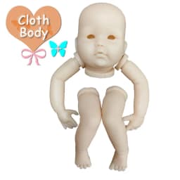 10inch Unfinished Mini Reborn Doll Kit Mina Mini Doll Parts with Body and eyes