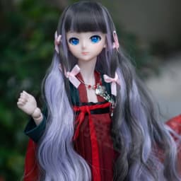 1/3 Bjd Wig Gradient Color Long Curly Hair 1/4 BJD MDD Doll Wig Anime Style Hair Accessories DIY Dress Up Female Toy for Girls