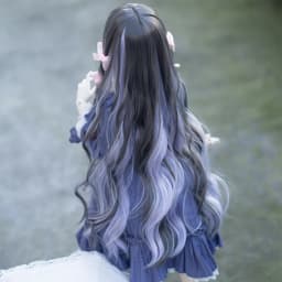 1/3 Bjd Wig Gradient Color Long Curly Hair 1/4 BJD MDD Doll Wig Anime Style Hair Accessories DIY Dress Up Female Toy for Girls