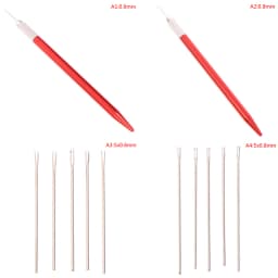 Doll Hair Rerooting Tool 0.6/0.8mm Doll Hair Rooting Reroot Rehair Needles For Wig Making Supplies Accessories