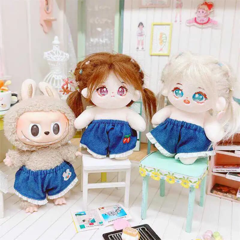 10cm Kawaii Mini Idol Doll Cute Soft Stuffed Cotton Naked No Attribute Plush Doll With Clothes for Girls Fans Collection Gifts