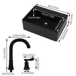 NEW 1/6 Scale Miniature Kitchen Sink Lavatory Wash Basin Faucet for Blyth Barbies Dollhouse Furniture Toys Accessories