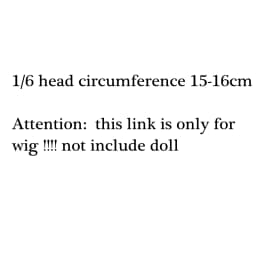 1/6 Bjd Wig Accessories for BJD Doll DIY Toys Light Golden Long Hair with Bangs Dress Up Girl Diy Toys Bjd Doll Wig