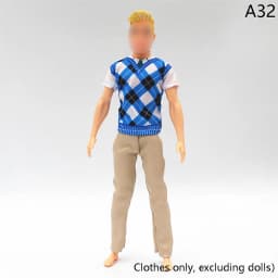 1Set Doll Clothing Ken Doll Daily Wear Casual Suit Sweatshirt Pant Dressing For 30cm Barby Doll Sports Men's Clothes Accessories