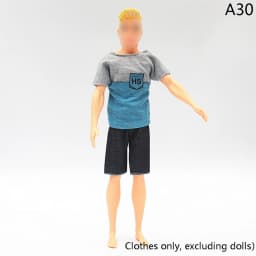 1Set Doll Clothing Ken Doll Daily Wear Casual Suit Sweatshirt Pant Dressing For 30cm Barby Doll Sports Men's Clothes Accessories