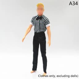 1Set Doll Clothing Ken Doll Daily Wear Casual Suit Sweatshirt Pant Dressing For 30cm Barby Doll Sports Men's Clothes Accessories