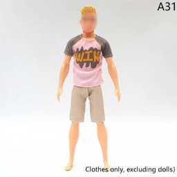 1Set Doll Clothing Ken Doll Daily Wear Casual Suit Sweatshirt Pant Dressing For 30cm Barby Doll Sports Men's Clothes Accessories