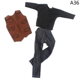 1Set Doll Clothing Ken Doll Daily Wear Casual Suit Sweatshirt Pant Dressing For 30cm Barby Doll Sports Men's Clothes Accessories