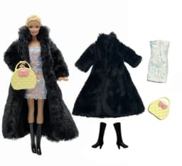 1 Set Doll Clothes Fashion Uniforms Cool Super Model Sweater Suit+Shoes for 11.5 Inch 30cm Doll Kids or Birthday Gift