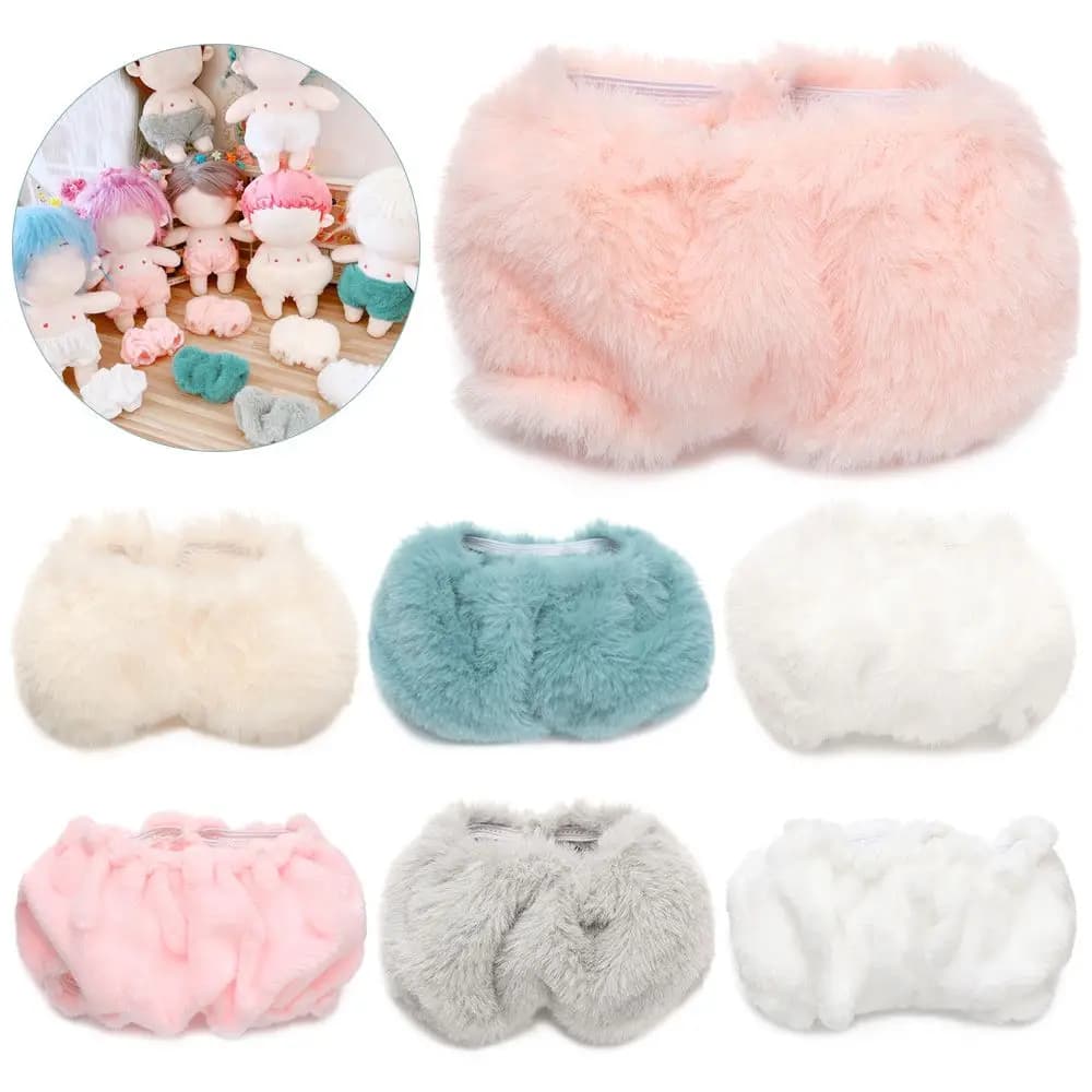 20cm Cotton Doll Small Underwear With Hairy Doll Short Pants Knickers Pants Doll Underpants idol Dolls gift DIY Toys