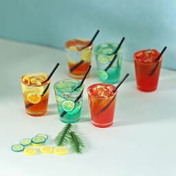 1Pcs 1:6/1:12 Doll House Miniature Toy Cocktail Drinks Model Doll Toys Dollhouse Accessories For Dollhouse Kitchen Decro