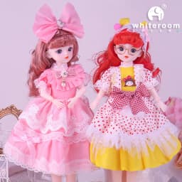 1/6 Bjd Doll Starry Blue Eyes 30CM 23 Movable Jointed Dolls Fashion Dress DIY Toy Dolls with Shoes for Children Birthday Gifts