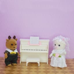 1:12 Miniature Piano Dollhouse Accessories, Mini Simulation Piano Replica With Stool And Music Score Black Photo Props Birthda