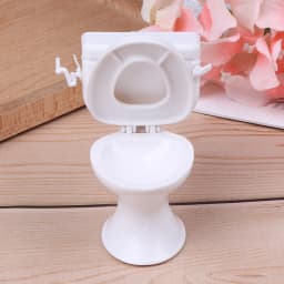 1PC Dollhouse Miniature Vintage Bathroom Modeling White Toilet Furniture Accessories For Doll House Decor Kids Toys Gift