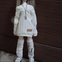 New 30/45/60cm Doll's Clothes for 1/3 1/4 1/6 Bjd Doll Loose Fitting Sweater Diy Girl Toys Dress Up Doll Accessories, No Doll