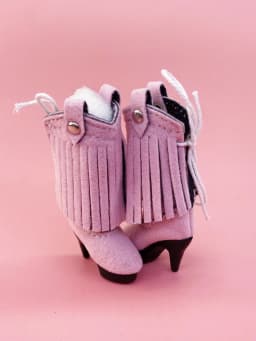 Tilda 2.5cm Mini Doll Boots for Blythe Dolls Toy,Cute High Heel Shoes for Azone Obitsu Licca Doll Accessory Cute Girls Present