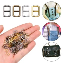 20/40pcs 4.5mm Mini Metal Tri-glide Belt Buckle Doll Bags Buckles DIY Doll Clothes Ultra-small Buttons Shoes Sewing Accessories