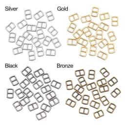 20/40pcs 4.5mm Mini Metal Tri-glide Belt Buckle Doll Bags Buckles DIY Doll Clothes Ultra-small Buttons Shoes Sewing Accessories