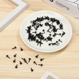 100Pcs 3-6MM Plastic Mini Safety Round Nose For Doll Teddy Dog Stuffed DIY Dolls Animals Plush Toys Eyes Accessories