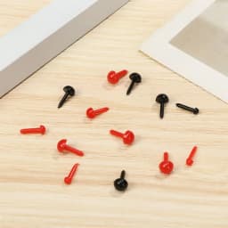 100Pcs 3-6MM Plastic Mini Safety Round Nose For Doll Teddy Dog Stuffed DIY Dolls Animals Plush Toys Eyes Accessories