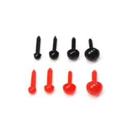 100Pcs 3-6MM Plastic Mini Safety Round Nose For Doll Teddy Dog Stuffed DIY Dolls Animals Plush Toys Eyes Accessories