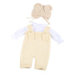 Doll Clothes for 55cm Baby Doll 22inch Doll's Clothing Sweater Dress Overall DIY Toy Outfit Set for Reborn Dolls Accessories