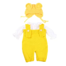 Doll Clothes for 55cm Baby Doll 22inch Doll's Clothing Sweater Dress Overall DIY Toy Outfit Set for Reborn Dolls Accessories