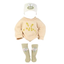 Doll Clothes for 55cm Baby Doll 22inch Doll's Clothing Sweater Dress Overall DIY Toy Outfit Set for Reborn Dolls Accessories