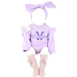 Doll Clothes for 55cm Baby Doll 22inch Doll's Clothing Sweater Dress Overall DIY Toy Outfit Set for Reborn Dolls Accessories