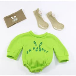 Doll Clothes for 55cm Baby Doll 22inch Doll's Clothing Sweater Dress Overall DIY Toy Outfit Set for Reborn Dolls Accessories