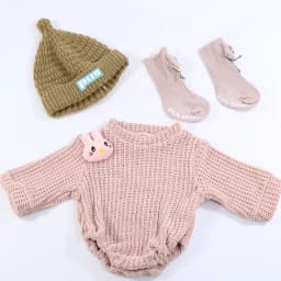 Doll Clothes for 55cm Baby Doll 22inch Doll's Clothing Sweater Dress Overall DIY Toy Outfit Set for Reborn Dolls Accessories