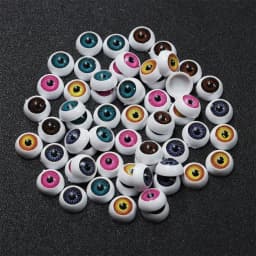 10Pcs Plastic Doll Eyeballs 12/20mm Acrylic Eyes For BJD Doll Making Crafts DIY Eyes Accessories Mini Easy Use Simulation
