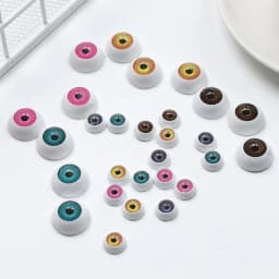 10Pcs Plastic Doll Eyeballs 12/20mm Acrylic Eyes For BJD Doll Making Crafts DIY Eyes Accessories Mini Easy Use Simulation