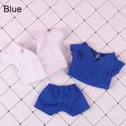 20CM Doll Clothes Cosplay Doctor Surgical Uniform Suit Cotton White Coat Green Blue Tops Pants For Idol Dolls Clothing Accessory