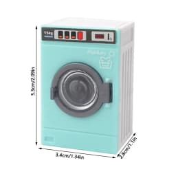 1:12 Miniature Washing Machine Dollhouse Furniture Model Simulation Plastic Mini Drum Washer Doll House Kitchen Accessories