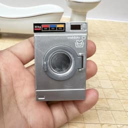 1:12 Miniature Washing Machine Dollhouse Furniture Model Simulation Plastic Mini Drum Washer Doll House Kitchen Accessories