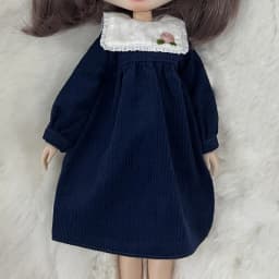Blyth Dress Vintage Long Dress Strap Casual Denim Skirt Fragmented Flower Skirt for Ymy Licca Azones Ob24 Ob27 Doll Accessories