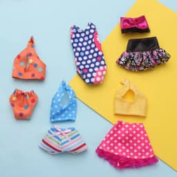 Lovely Doll Swimsuits Dollhouse Swimwear Toys Clothes Miniature Bathing Bikini Beach Outfits Play House Swimming Accessories