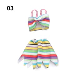 Lovely Doll Swimsuits Dollhouse Swimwear Toys Clothes Miniature Bathing Bikini Beach Outfits Play House Swimming Accessories