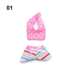 Lovely Doll Swimsuits Dollhouse Swimwear Toys Clothes Miniature Bathing Bikini Beach Outfits Play House Swimming Accessories