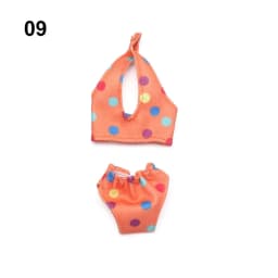 Lovely Doll Swimsuits Dollhouse Swimwear Toys Clothes Miniature Bathing Bikini Beach Outfits Play House Swimming Accessories