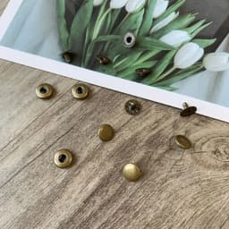 3 Sets Mini Snap Fastener Buttons For Doll Clothing Sewing Accessories DIY Doll Clothes Metal Invisible Snap Buckle 6/8mm