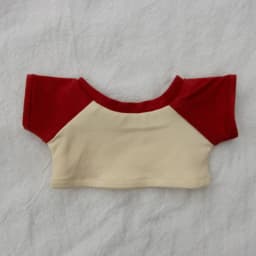 New 10/15/20cm Cotton Doll Clothes Baby Clothes Contrasting Color Patchwork Raglan Sleeves T-shirt Doll Base Shirt