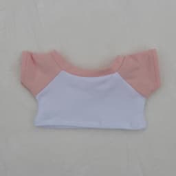 New 10/15/20cm Cotton Doll Clothes Baby Clothes Contrasting Color Patchwork Raglan Sleeves T-shirt Doll Base Shirt