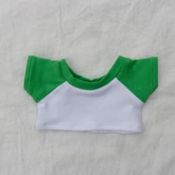 New 10/15/20cm Cotton Doll Clothes Baby Clothes Contrasting Color Patchwork Raglan Sleeves T-shirt Doll Base Shirt