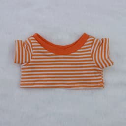 New 10/15/20cm Cotton Doll Clothes Baby Clothes Contrasting Color Patchwork Raglan Sleeves T-shirt Doll Base Shirt