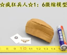 1/6 Scale Soldier Hat Helmet Cover Soldier Boat Cap Grey Miniature Air Marshal Cornice Cap Model 1/6 Soldier Accessories